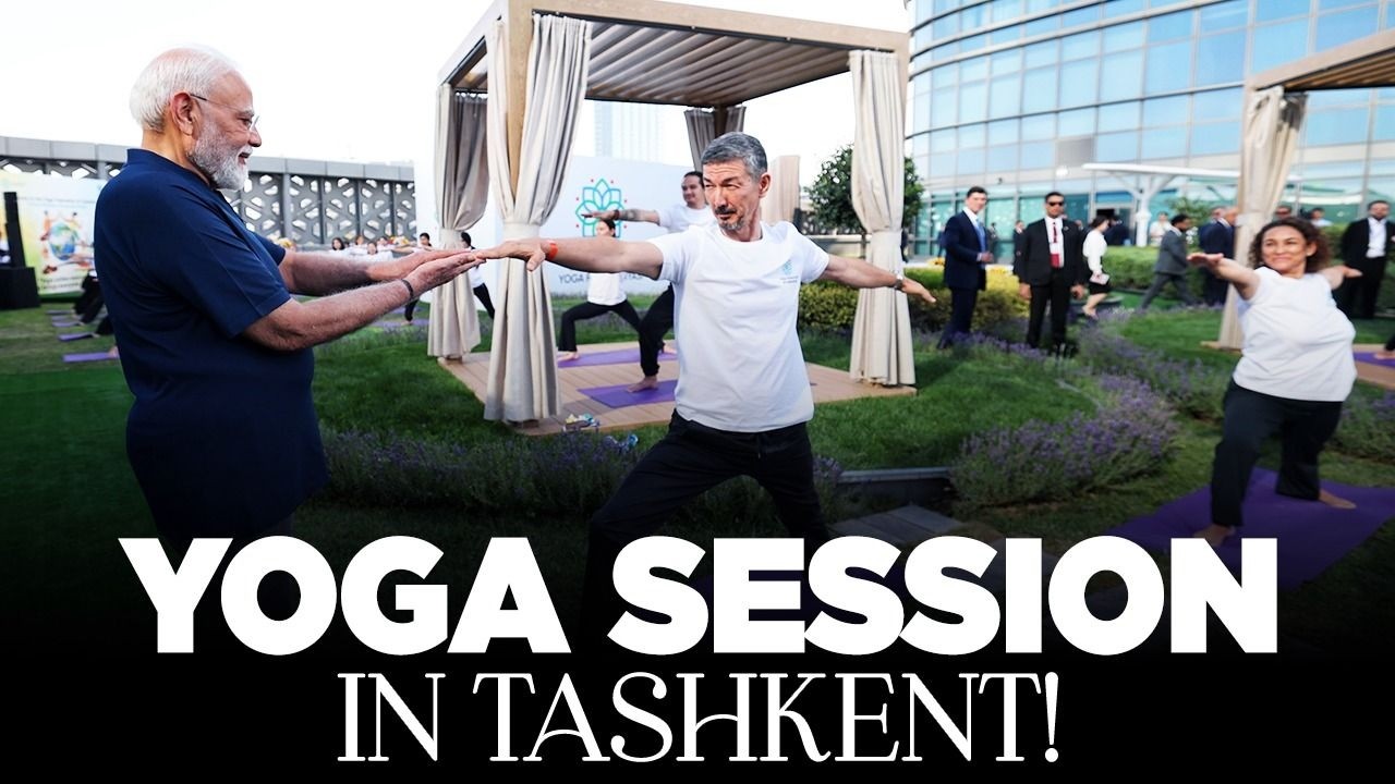 LIVE: PM Modi participates in a Yoga Session in Tashkent, Uzbekistan