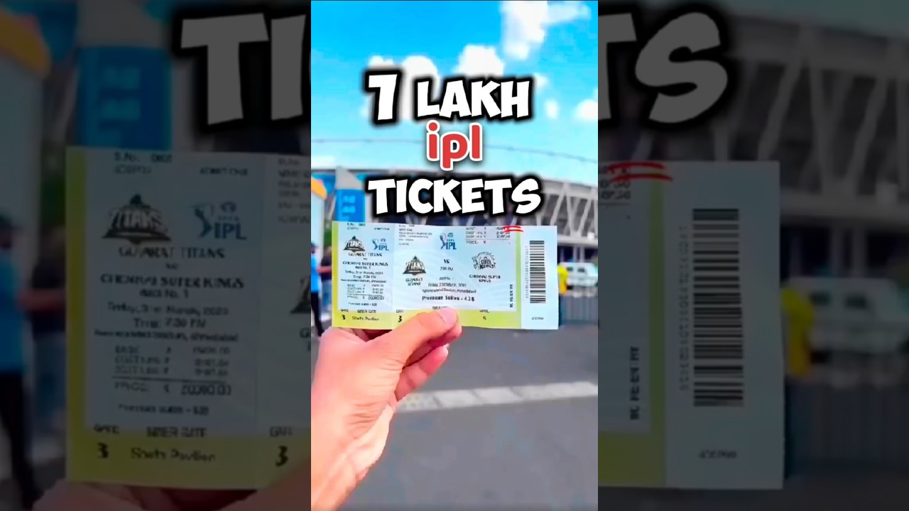 ipl tickets online booking 2025 | vip tickets price of ipl | premium tickets #ipl #shorts #cricket