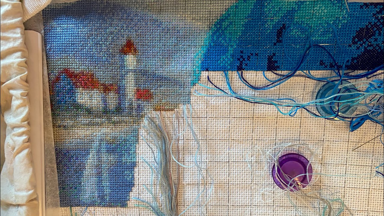Cross Stitch: Stitch With Me #217 (with talking)