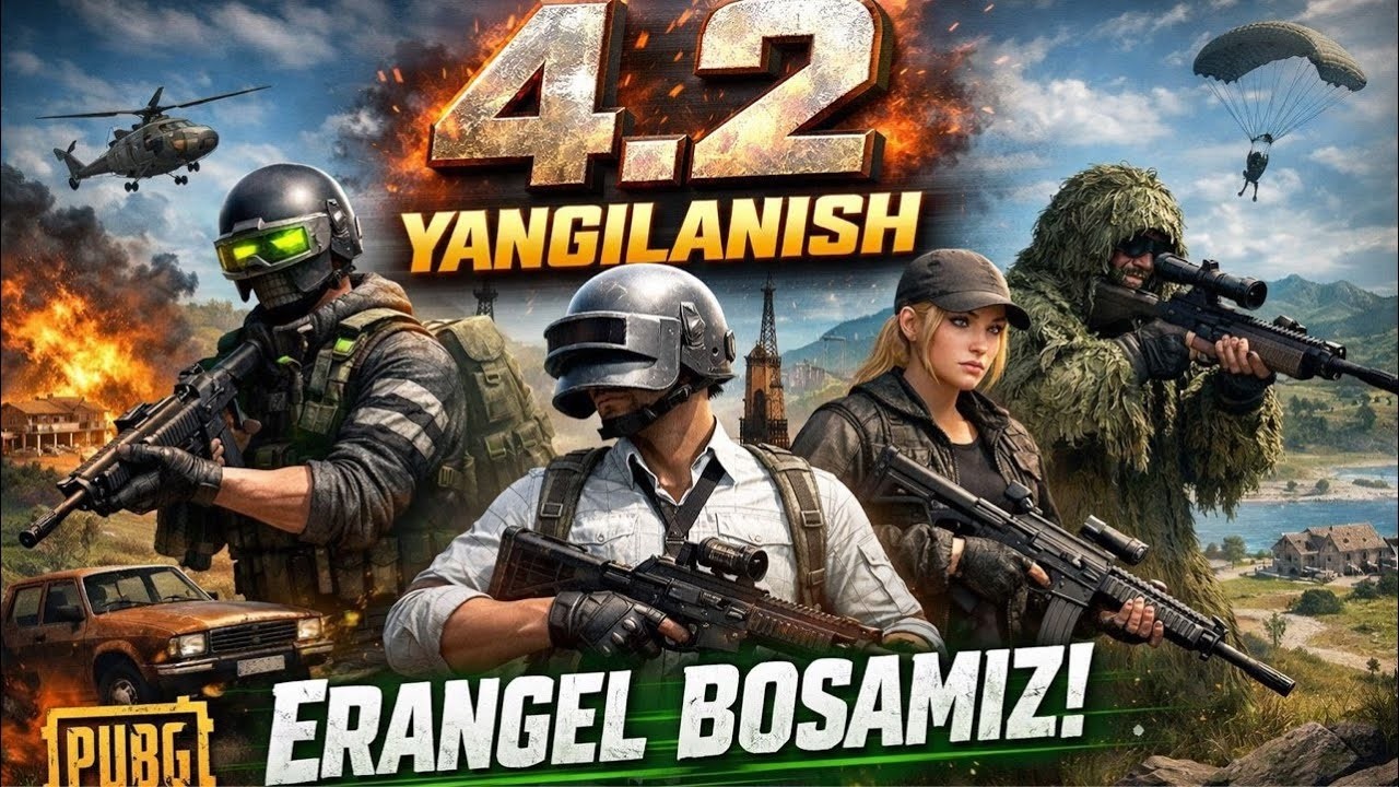Pubg 4.2 yangilanish. Rang ko'taramiz