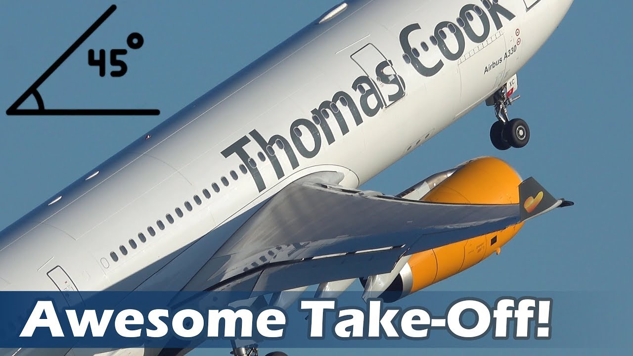 Pushing the Envelope! A Stunning Fast A330 Take Off / Rotation and Thomas Cook Tribute