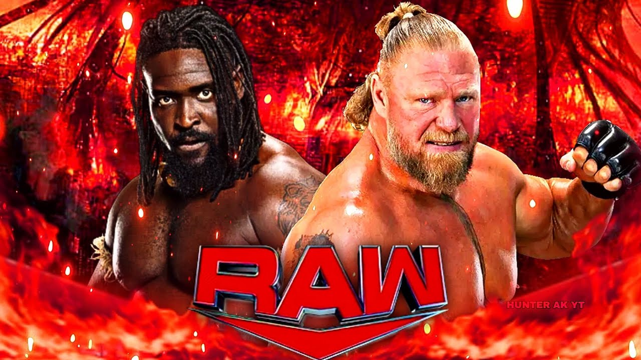 Oba Femi vs. Brock Lesnar WWE Raw Netflix Extreme Rules - FULL MATCH 