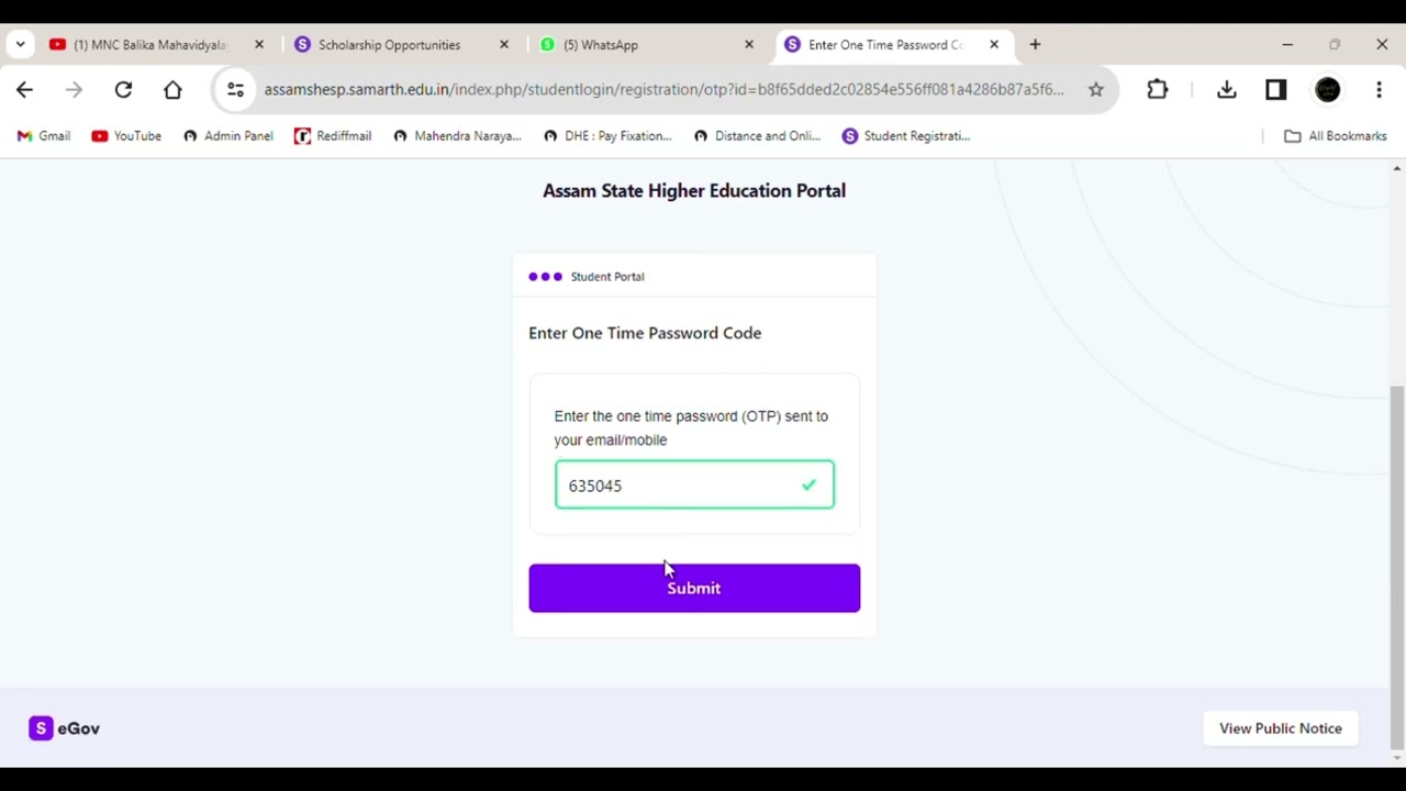 How to Reset Password in Samarth Portal for 3rd Sem & 5th Sem students (2023-24 batch)