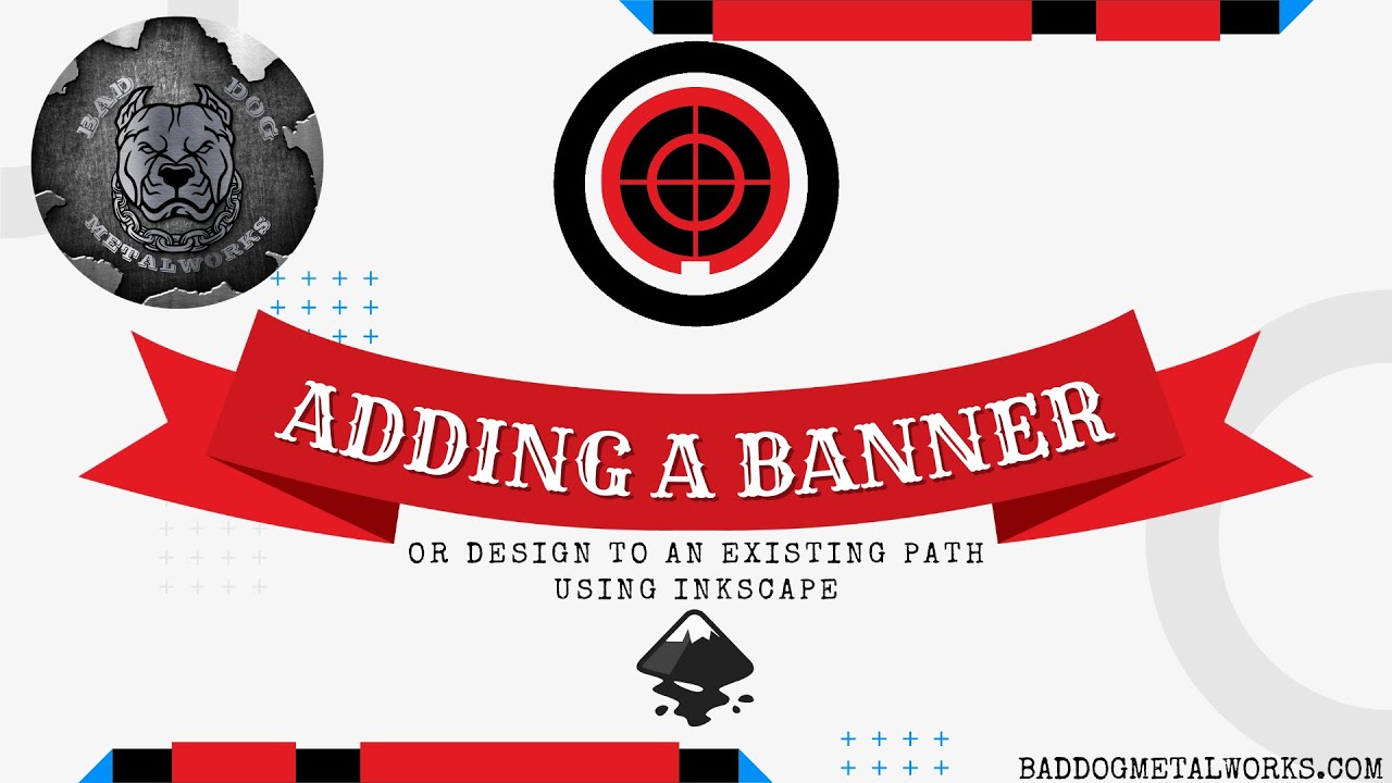 ADDING A BANNER OR DESIGN TO AN EXISTING PATH USING INKSCAPE