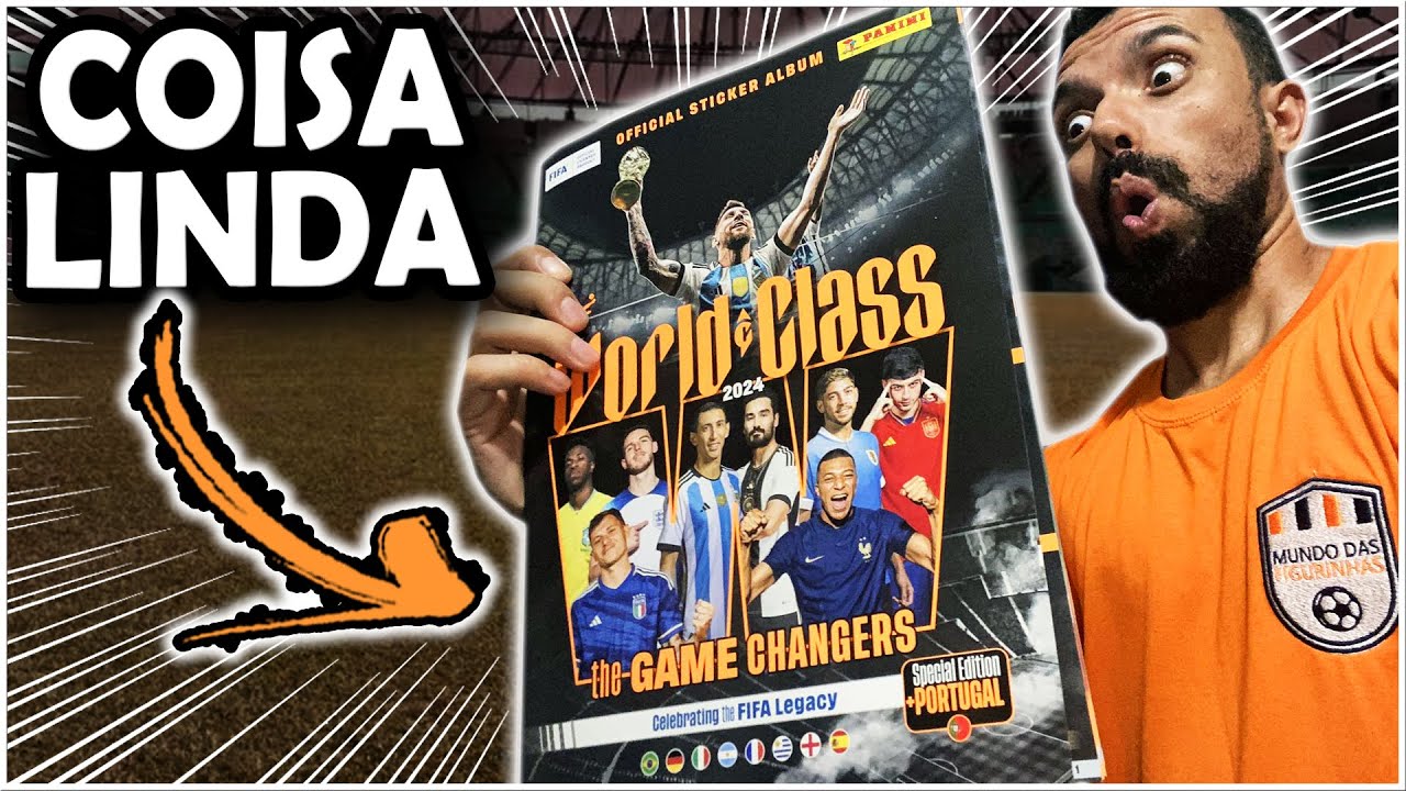 ÁLBUM de FIGURINHAS da MELHOR QUALIDADE - WORLD CLASS 2024 - Edição Especial Portugal