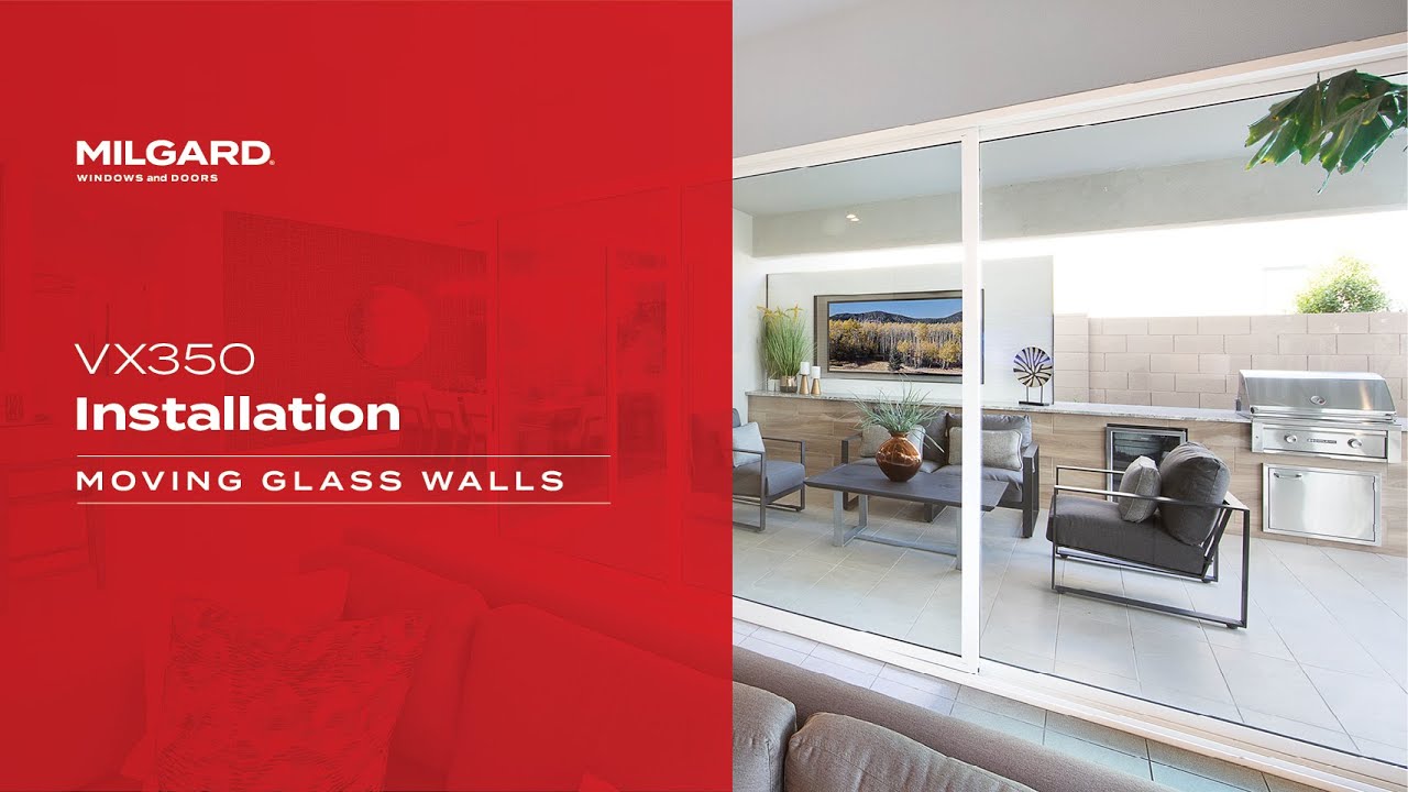 VX350 Moving Glass Wall Installation