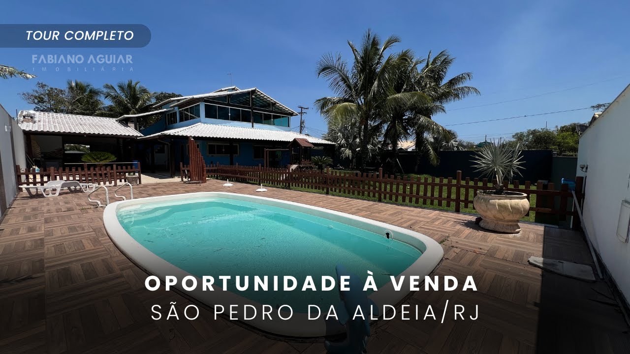 CASA ENORME E PRONTA PARA MORAR - 4 QUARTOS E PISCINA - À VENDA EM SÃO PEDRO