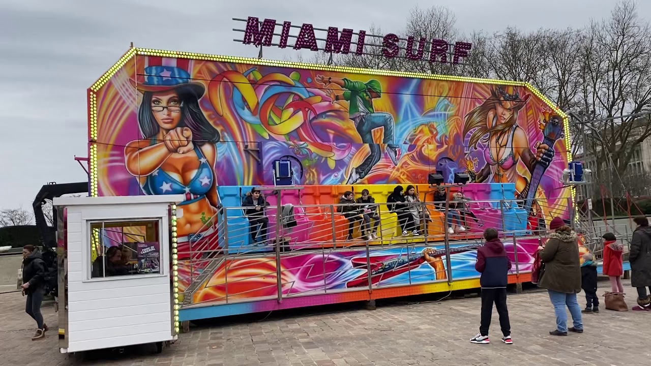 Manège MIAMI SURF foire de carnaval de Metz 2020