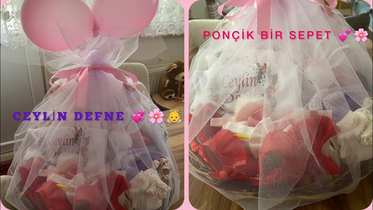CEYLİN DEFNE 💞👼🌸 SAĞLIKLA GEL PRENSESİM, SENİ BEKLİYORUZ💕 BEBEK HEDİYE SEPETİ | YENİDOĞAN 👼