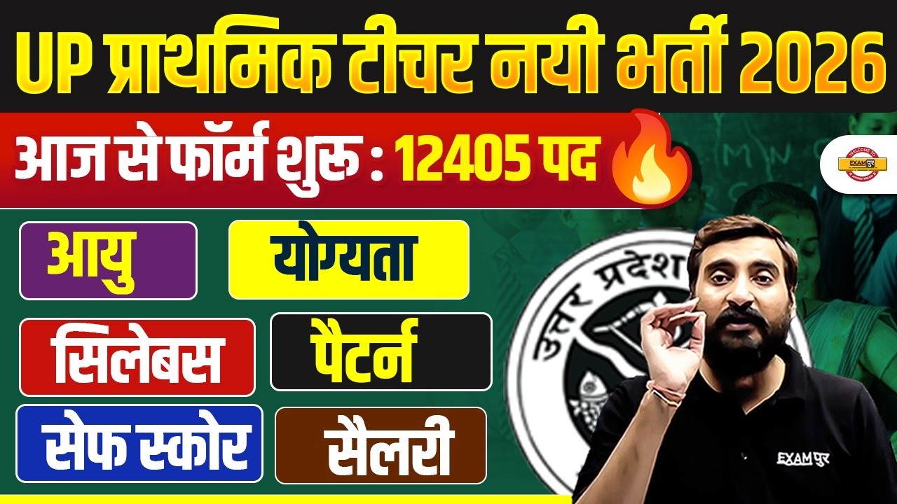 UP PRIMARY TEACHER VACANCY 2026 | UP SUPER TET AGE, ELIGIBILITY, SYLLABUS, EXAM PATTERN, SALARY