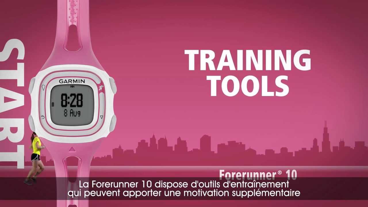 Forerunner 10 - Outils d'entraînement