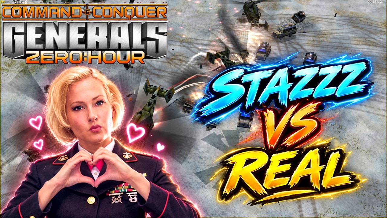 StaZzz vs ReaL - ТОП 1 РОССИИ БЬЁТСЯ ЗА 100$ в Generals Zero Hour
