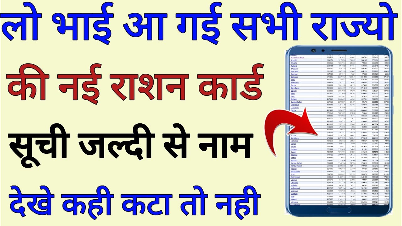 Ration Card New List | Ration Card All State New List | Ration Card Ke Nayi List mein naam dekhe |