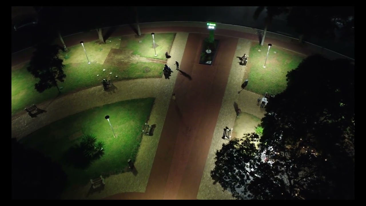 Sobrevoo pela cidade A NOITE | DRONE DJI MINI 4K