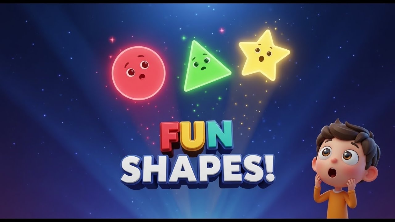 Learn Shapes for Kids 🎨 | Fun Shapes Song for Preschool & Toddlers