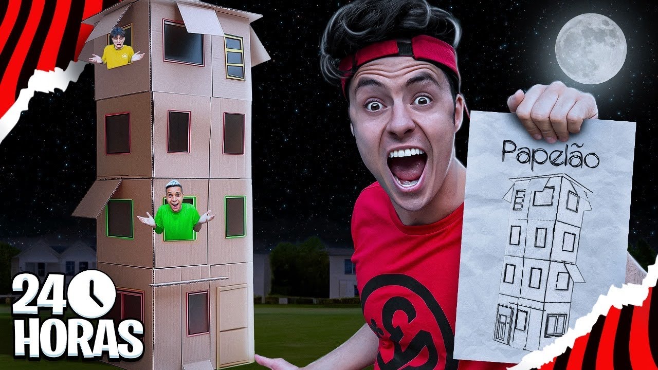 PASSEI A NOITE NO MAIOR PRÉDIO DE PAPELÃO DO MUNDO!