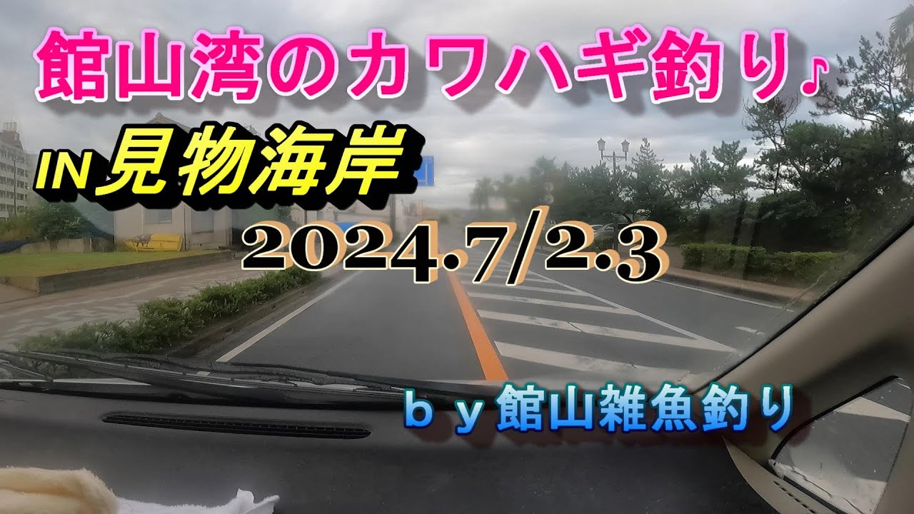 館山湾のカワハギ釣り　IN見物海岸　2024.7/2.3　ｂｙ館山雑魚釣り