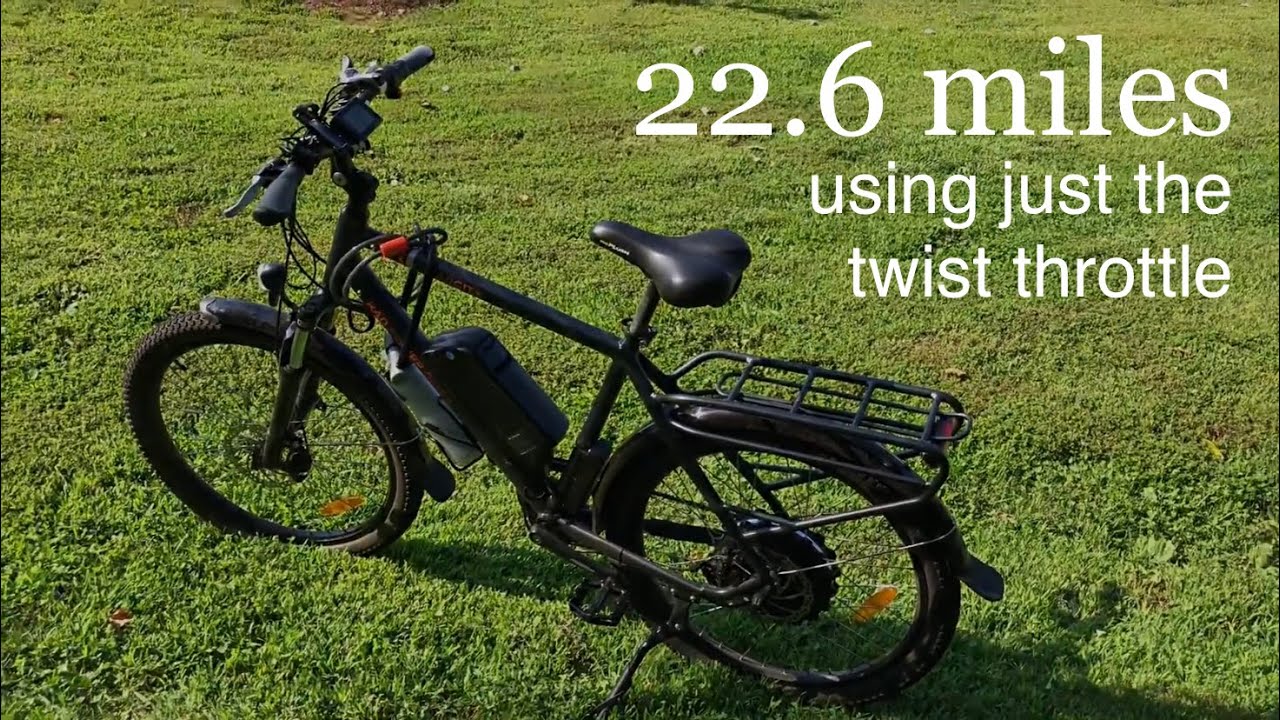 Throttle only on a RadCity eBike (22.6 miles)
