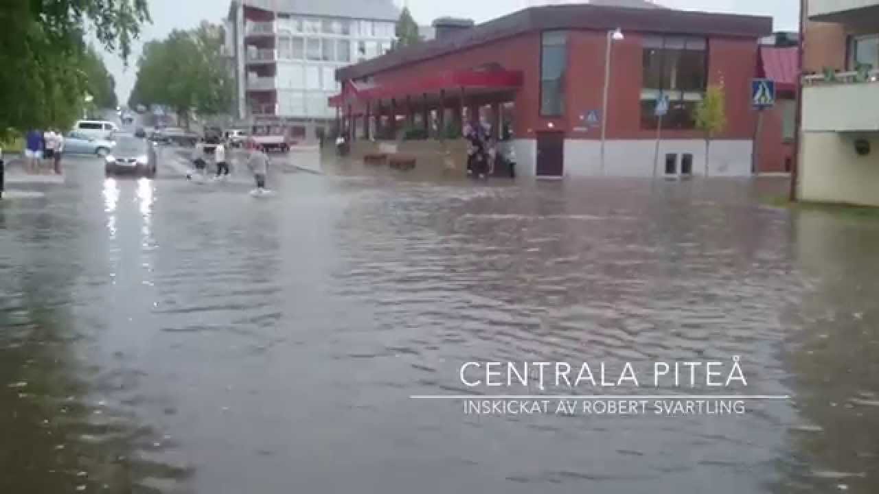Åskväder i Piteå 28 juli 2014