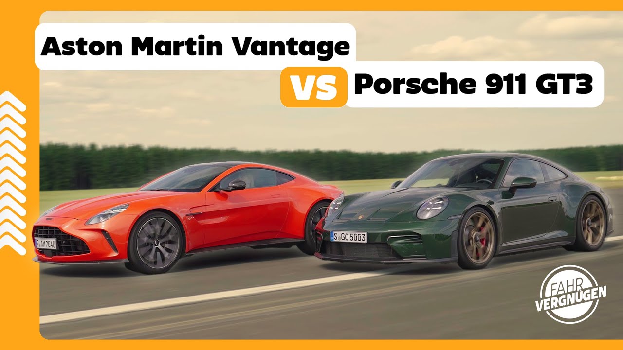 Aston Martin Vantage vs. Porsche 911 GT3: Deutscher Purismus vs. britische Eleganz // Auto Arena 1/2