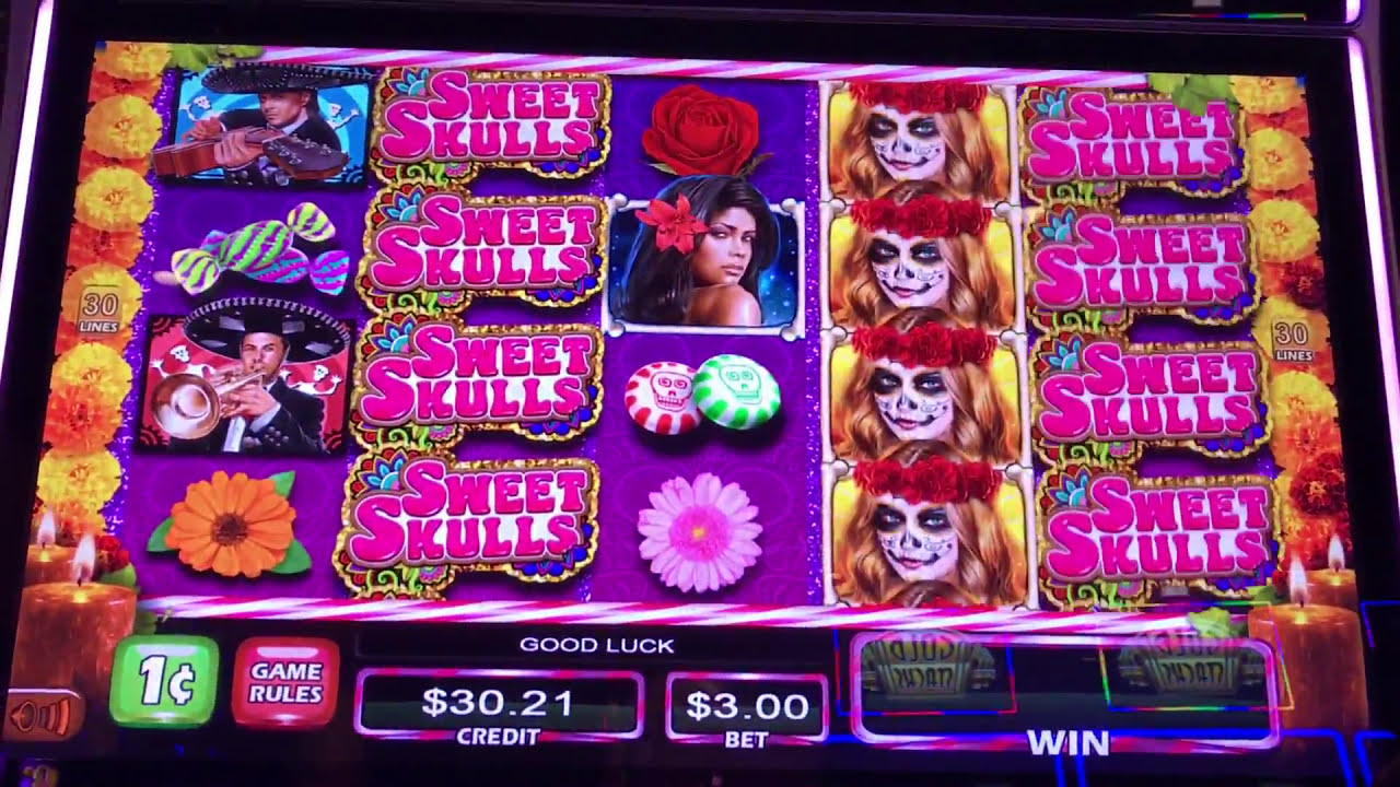 ARISTOCRAT SWEET SKULLS | LIVE PLAY | $3 MAX BET
