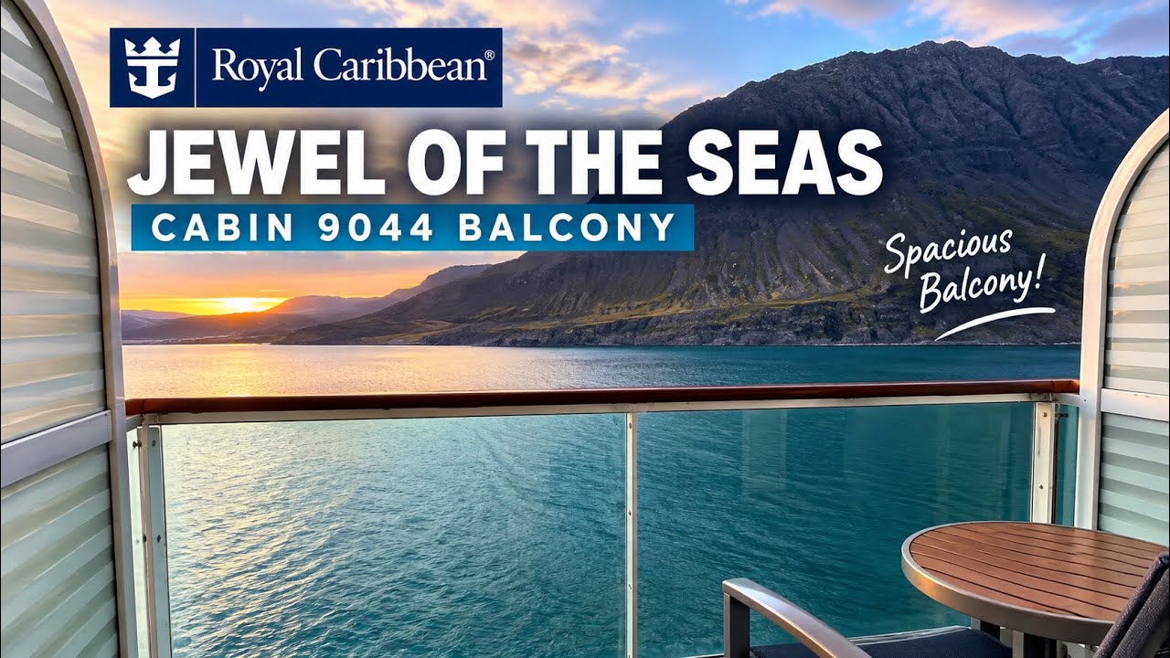 Jewel of the Seas - Royal Caribbean - spacious balcony cabin 9044 - larger balcony cabin