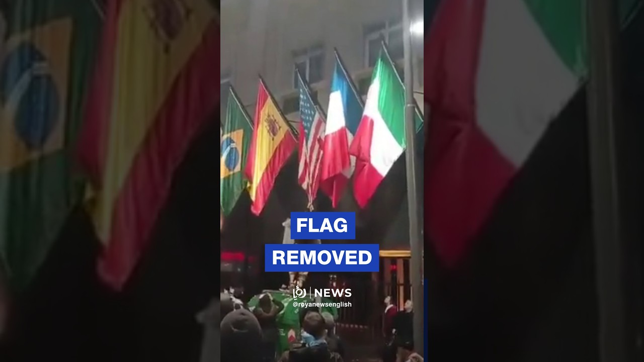 🇦🇷 🇺🇸 Protestors in Argentina take down US flag during anti-government protest