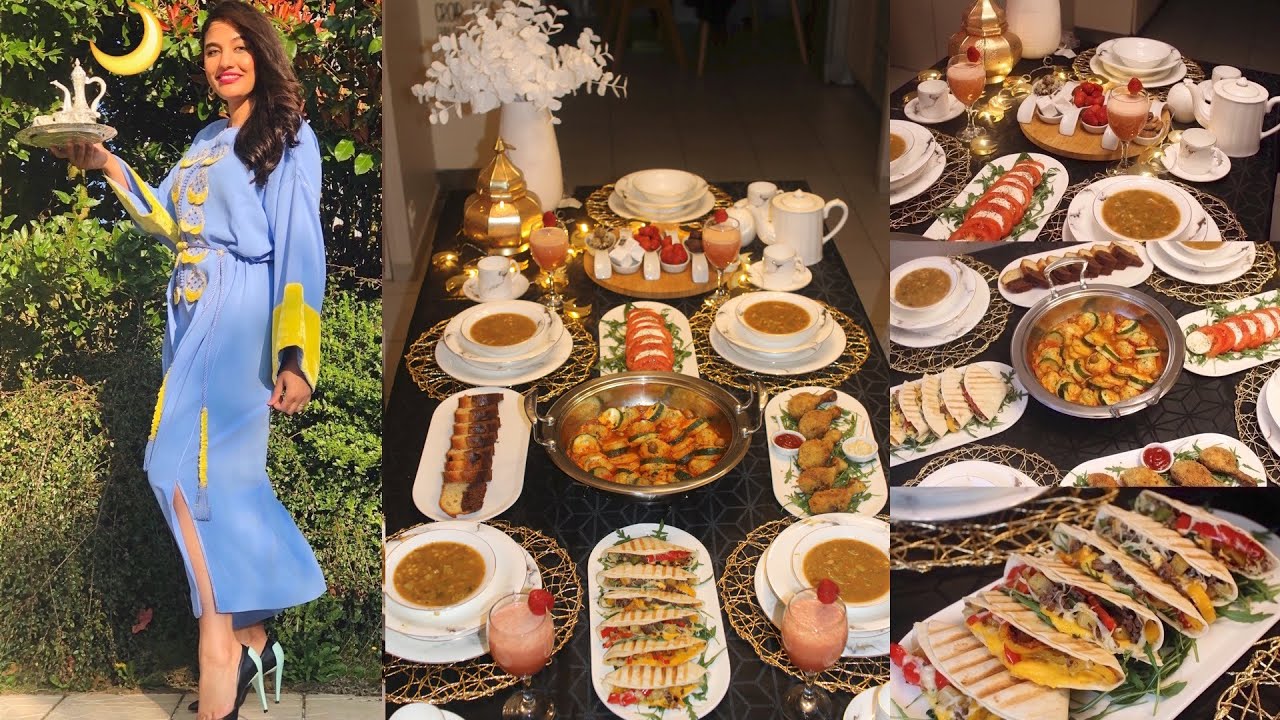 طاولة اول يوم رمضان  2022🌙طاولة رمضان صحية || ORGANISATION MEAL PREP Ramadan 2022 - 7 idées Recettes