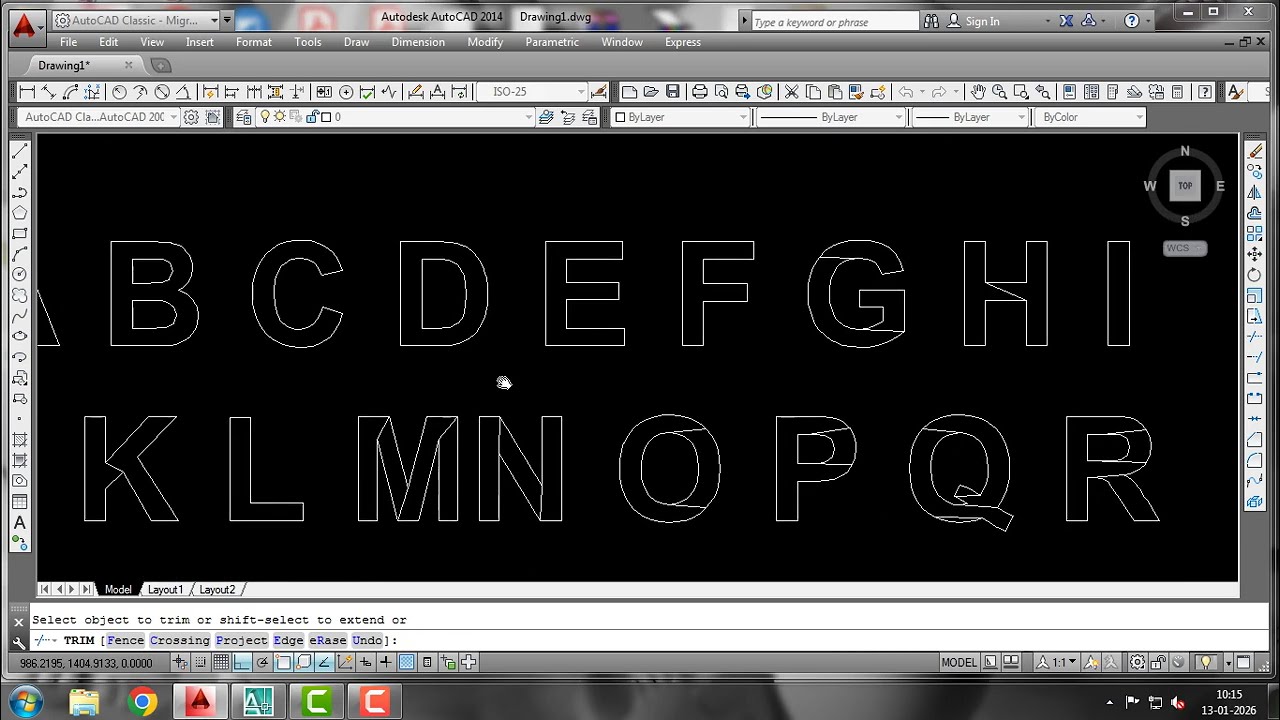 Text for Laser Cutting how to Write In Autocad 2014