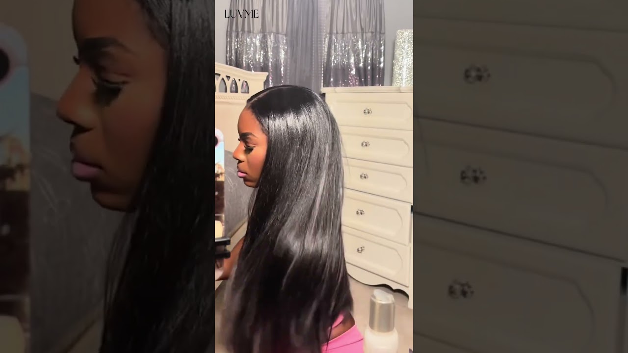 1 Pack or 2 Packs?🆚Viral seamless clip-in hair install🌱   #luvmehair #shorts #hair #hairtutorial