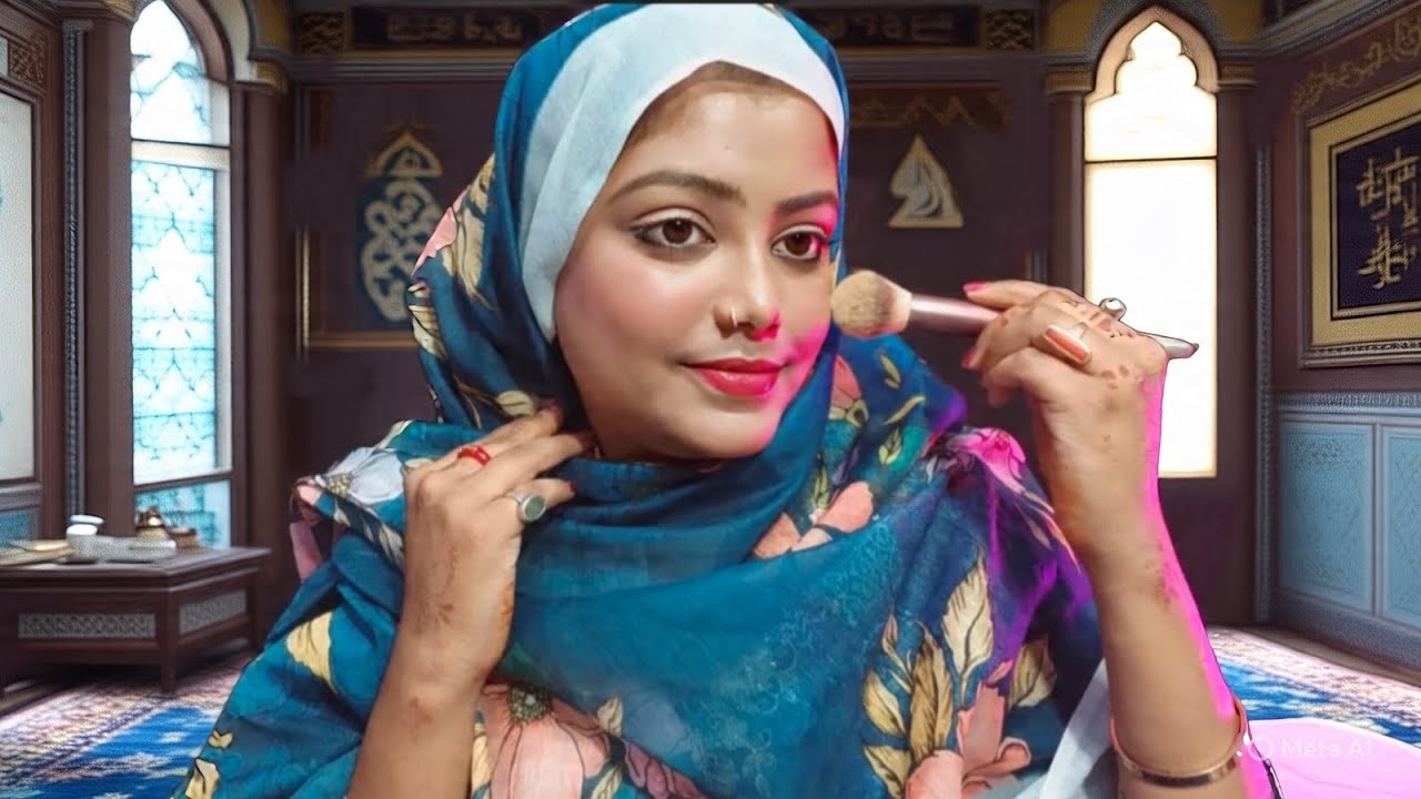 ASMR Muslim Girl Makeup Look 💄🧕