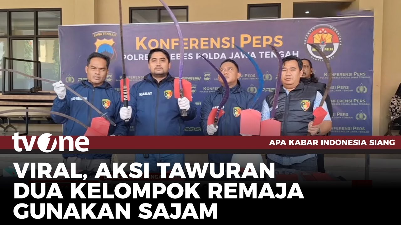Polisi Ciduk Pelaku Video Viral Tawuran ABG Bercelurit Panjang di Brebes | AKAP tvOne