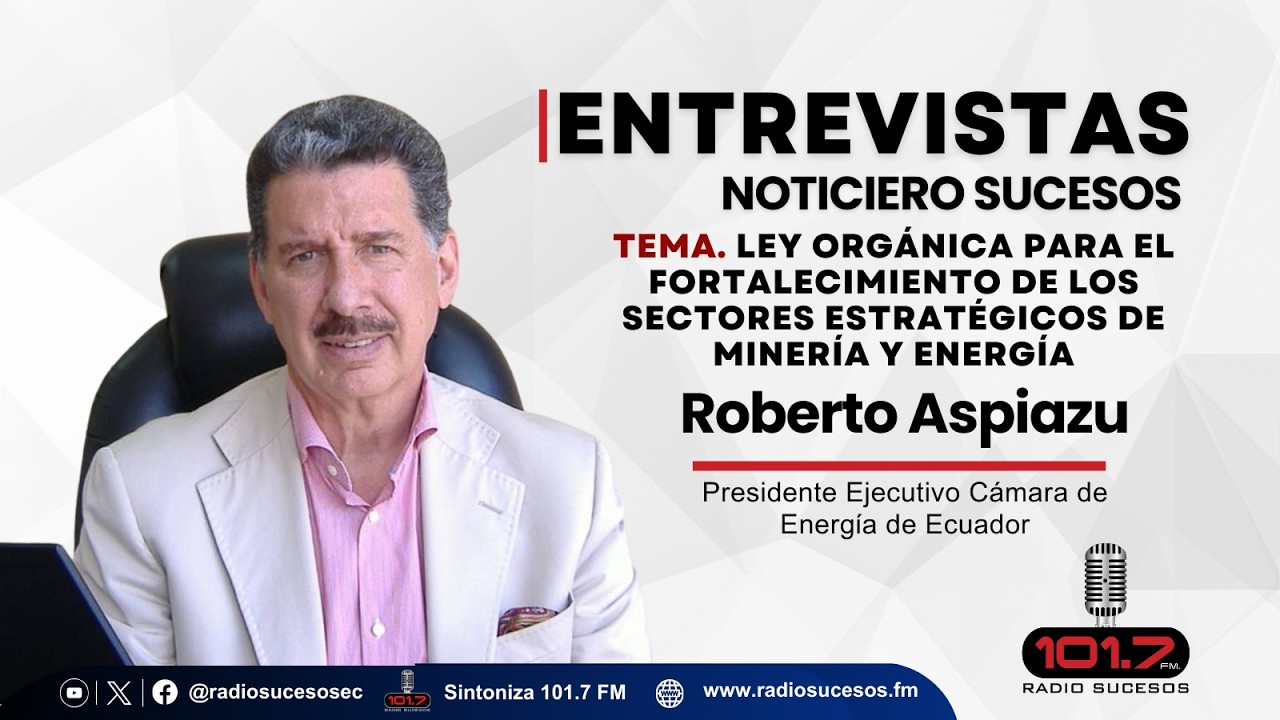 Entrevista Roberto Aspiazu, Presidente Ejecutivo Cámara de Energía de Ecuador