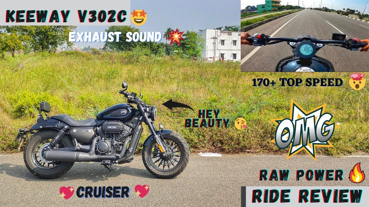 KEEWAY V302C - RIDE REVIEW🔥/TOP SPEED TEST?🥵/XTREME POWER🤯/PERFECT CRUISER/RECORD 170+/V-TWIN ENGINE