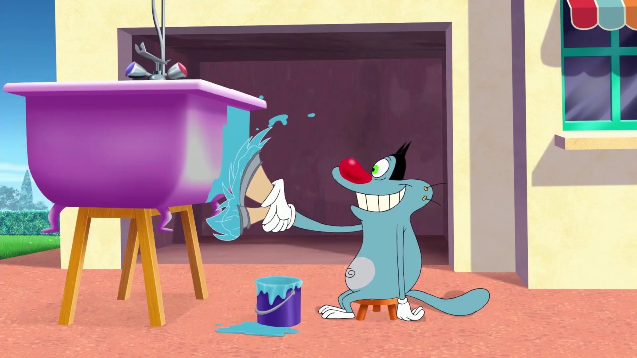Oggy And the Cockroaches | BATHTUB CHAOS 🛁 (S04EP36) A Xilam series | Cartoon in English