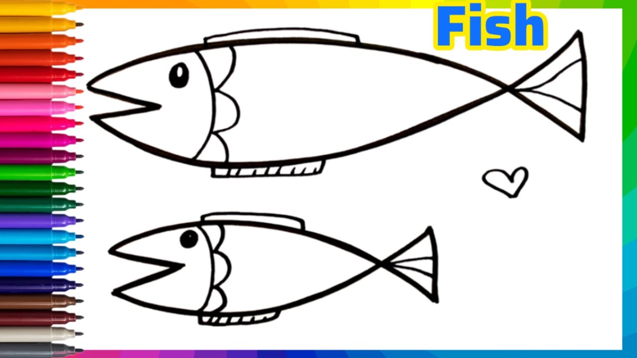 How To Draw A Fish For Kids | Fish Drawing Easy | Drawings For Kids (2026)