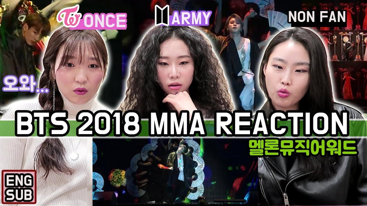BTS MMA IDOL REACTION 방탄소년단 멜론뮤직어워드 리액션
