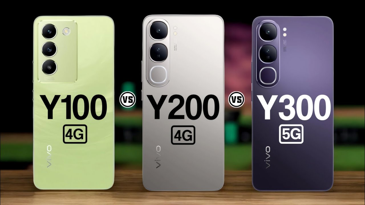 Vivo Y100 4G Vs Vivo Y200 4G Vs Vivo Y300 5G  #Trakontech