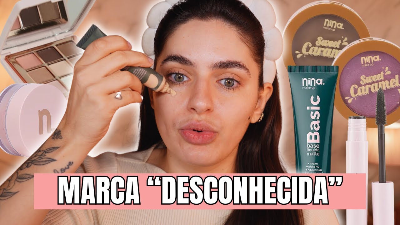 ME MAQUIEI COM UMA MARCA POUCO CONHECIDA 👀♥️