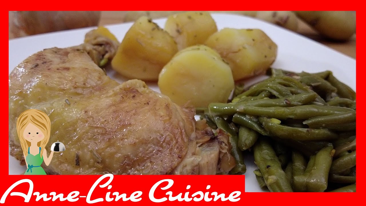 Cuisses de poulet, haricots et pommes de terre (Cookeo)