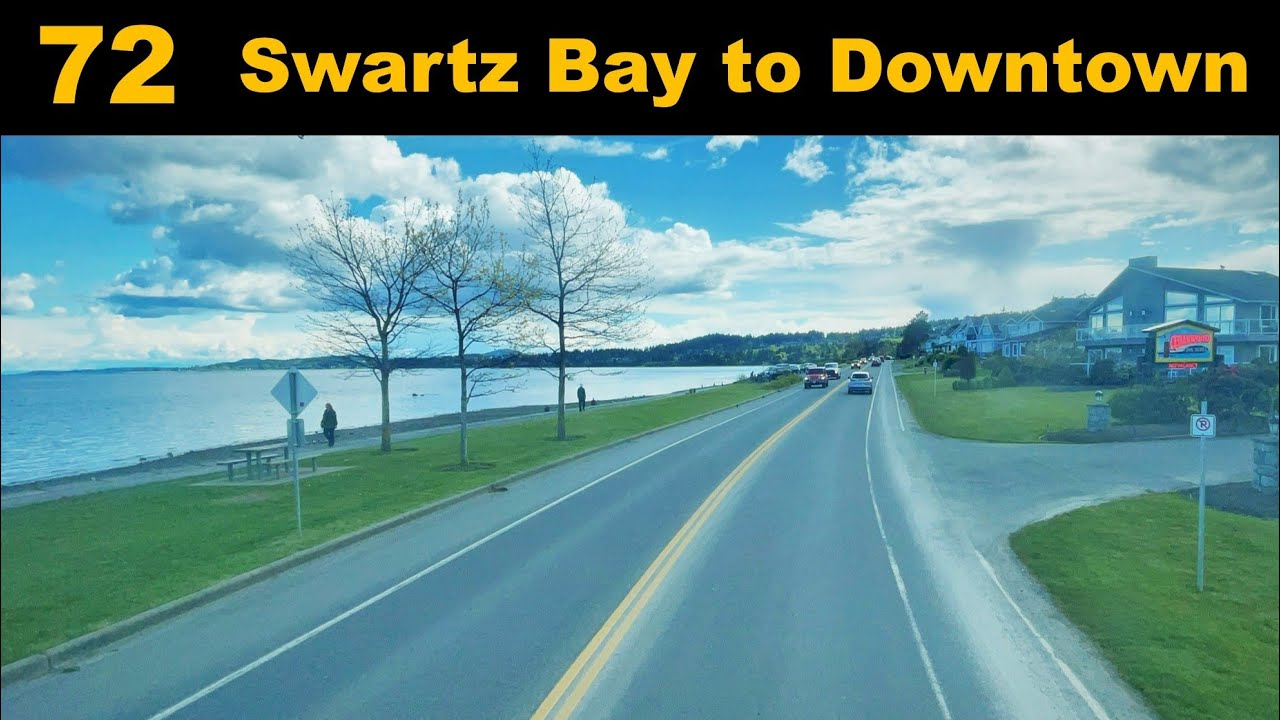 Scenic Double Decker BC Transit Bus Ride // Full Route 72 // Swartz Bay Ferry to Downtown Victoria
