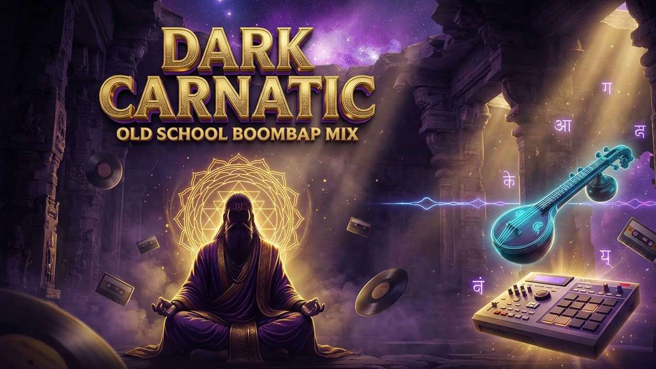 Dark Carnatic Boom Bap Vol.03 – Midnight Raga | 1 Hour Carnatic Violin x 90s Boom Bap Mix