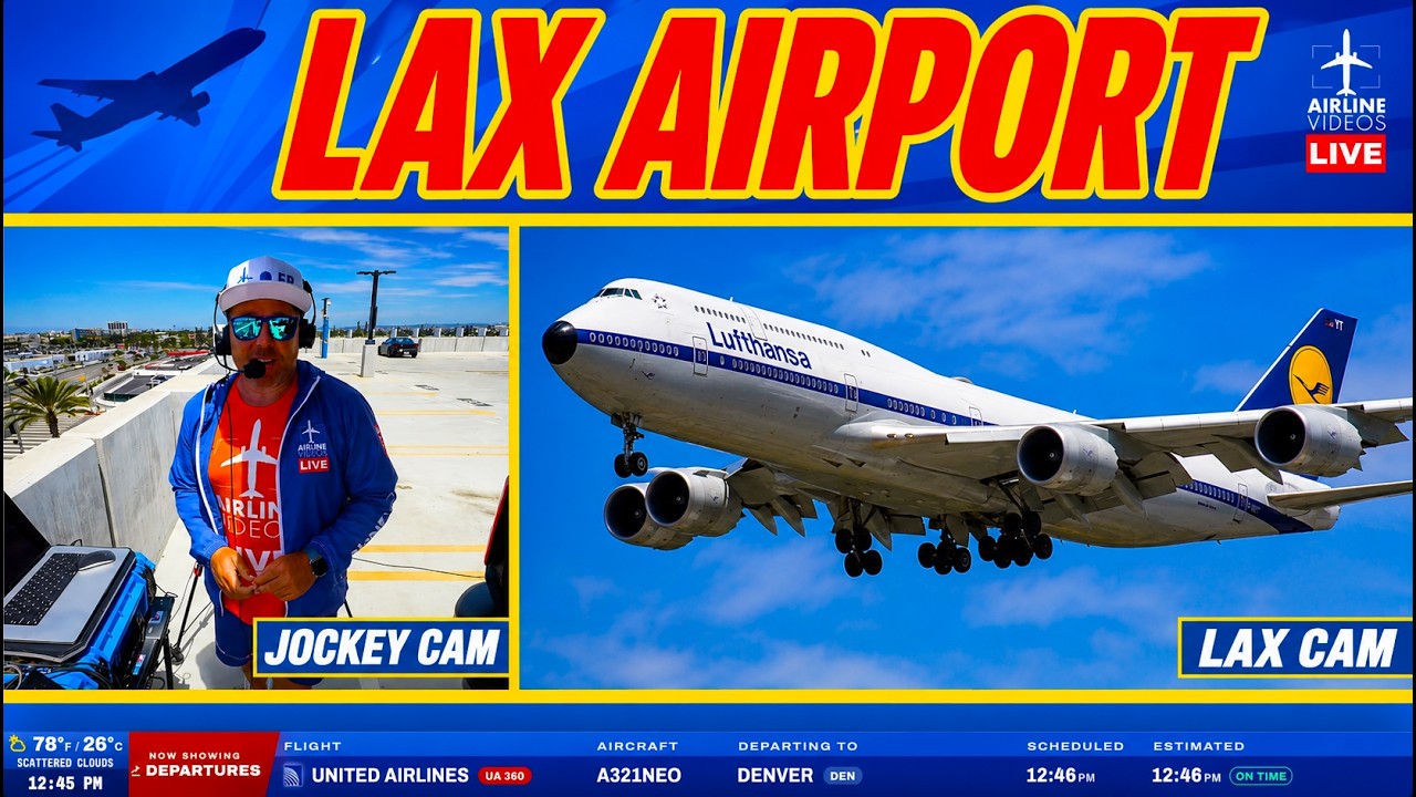 🔴LIVE LOS ANGELES (LAX) AIRPORT ACTION!  (August 7th, 2026)