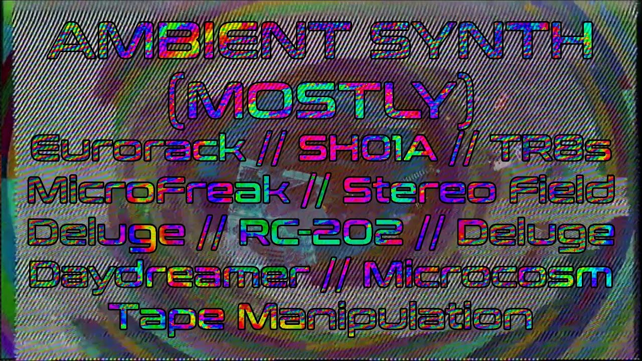 DAWless synthesizer nonsense.  Starting ambient...then who knows! Modular Eurorack etc