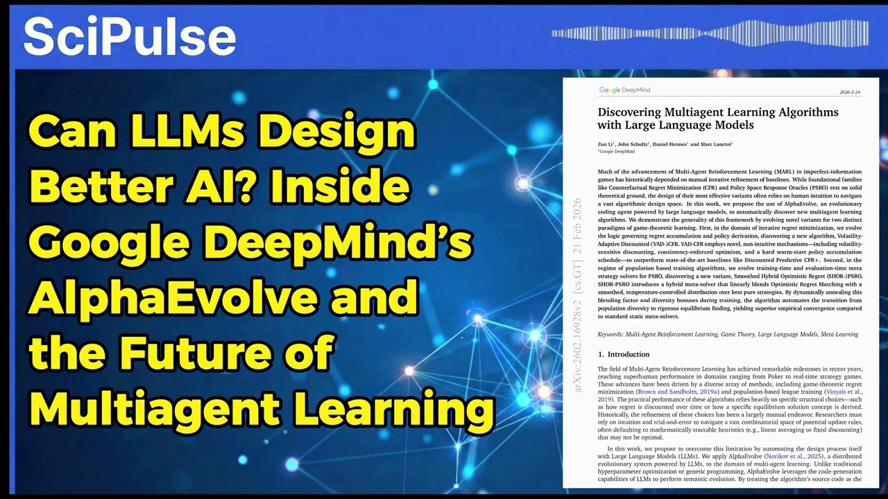 Can LLMs Design Better AI? Inside AlphaEvolve and the Future of Multiagent Learning