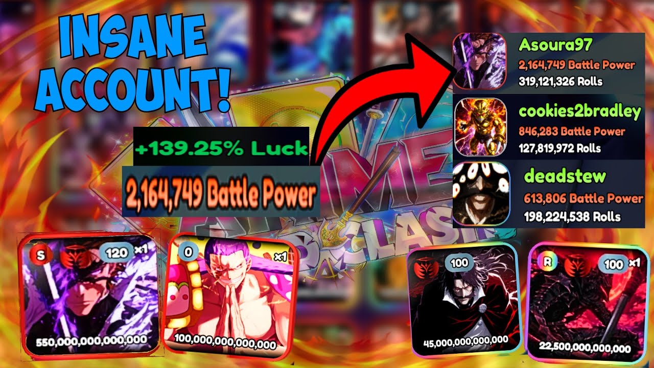 This Is What A 320 *MILLION* Rolls Account Looks Like In Anime Card Clash...