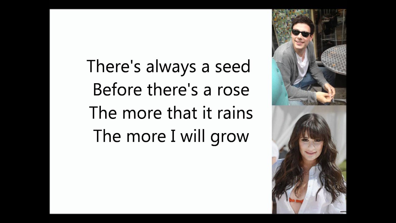 Glee - Roots Before Branches LYRICS