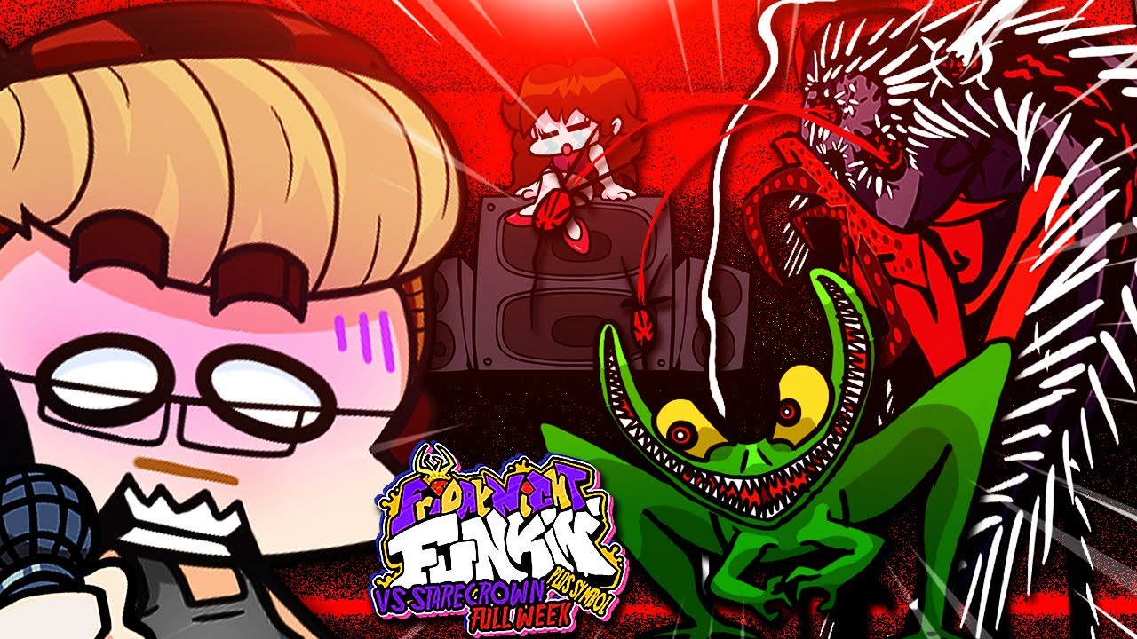 Friday Night Funkin' - STARECROWN FULL WEEK is TERRIFYING! 😈 (So Scary!)