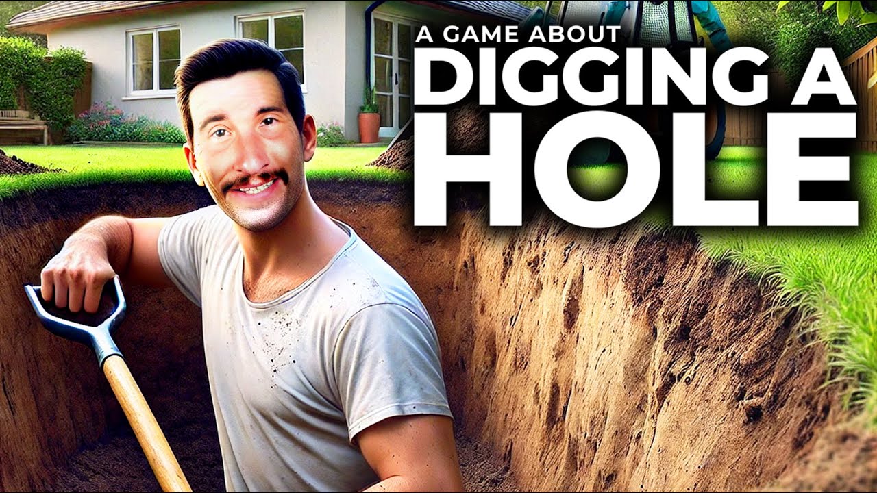 GRA O KOPANIU DZIURY! MAM SKARB W OGRÓDKU!? | GAME ABOUT DIGGING A HOLE #1?