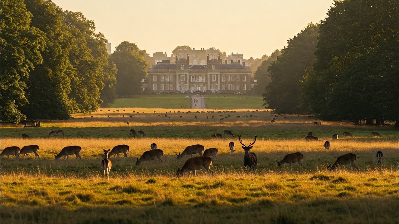 London in 4K: Hampton Court Palace, Bushy Park, Richmond Park | Ultimate London Parks Tour